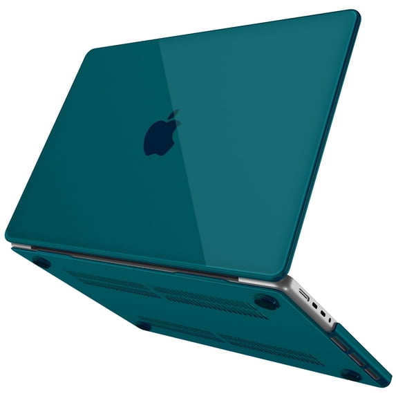 Fintie Case for MacBook Pro 14 Inch A3434 A3112 A3185 A3401 A2992 A2918 A2779 A2442 (2021-2025) (M5/M4/M3/M2/M1 Pro/Max Chip) with Touch ID - Protective Snap On Hard Shell, Crystal Dark Cyan