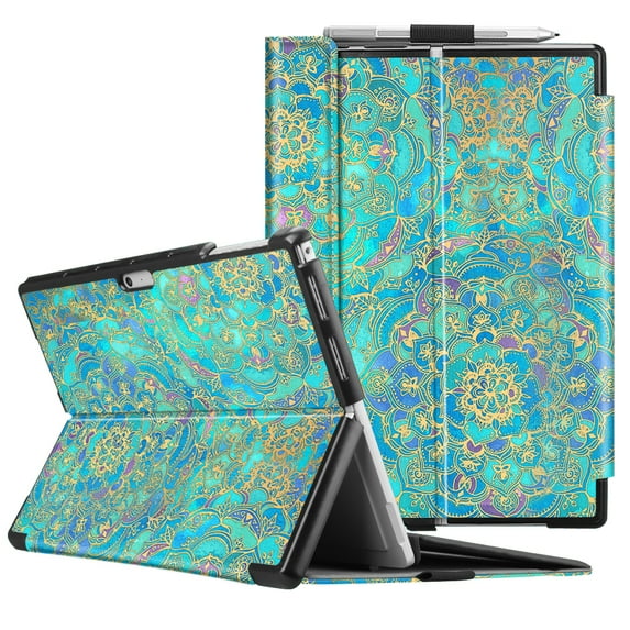 Fintie Case for Microsoft Surface Pro 7 Compatible with Surface Pro 6 / Surface Pro 5 12.3 Inch Tablet, Hard Shell Slim Portfolio Cover Work with Type Cover Keyboard
