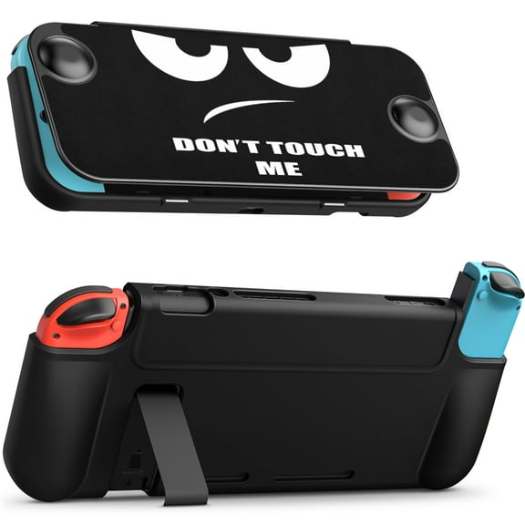 Fintie Case for Nintendo Switch - Flip Case [Screen Safe] Slim Protective Soft TPU Shell with Magnetically Detachable Front Cover & Ergonomic Grip for Switch 2017 6.2" Touch Screen,Dont Touch