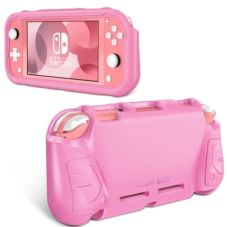Fintie Case for Nintendo Switch Lite 2019 - Kids Friendly Ultralight Shockproof Anti-Scratch Protective Cover w/Ergonomic Grip Comfortable Grip Case for Switch Lite Console, Pink