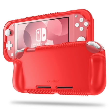 Fintie Case for Nintendo Switch Lite 2019 - Soft Silicone [Shock Proof] [Anti-Slip] Protective Cover with Ergonomic Grip Design for Switch Lite Console (Red)