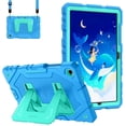 thumbnail image 1 of Fintie Case for Samsung Galaxy Tab A11+ Plus 2025/ A9+ Plus 11 Inch 2023, Fully-Body Rugged Heavy Duty Shockproof Protective Case with Kickstand & Shoulder Strap for Kids, Blue, 1 of 9