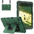 thumbnail image 1 of Fintie Case for Samsung Galaxy Tab A11+ Plus 2025/ A9+ Plus 11 Inch 2023, Fully-Body Rugged Heavy Duty Shockproof Protective Case with Kickstand & Shoulder Strap for Kids, Green, 1 of 8