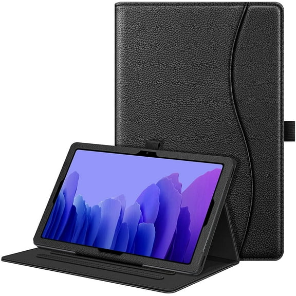 Fintie Case for Samsung Galaxy Tab A7 10.4'' 2022/2020 Model (SM-T500/T503/T505/T507/T509), Multi-Angle Viewing Smart Stand Back Cover with Pocket, Auto Wake/Sleep, Black