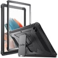 thumbnail image 1 of Fintie Case for Samsung Galaxy Tab A8 10.5 Inch 2022 (SM-X200/X205/X207), Shockproof Tuatara Rugged Drop Protection Kickstand Built-in Screen Protector, Black, 1 of 9