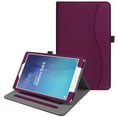 thumbnail image 1 of Fintie Case for Samsung Galaxy Tab E 9.6, [Corner Protection] Multi-Angle Viewing Stand Cover with Pocket for Tab E Wi-Fi/Tab E Nook/Tab E Verizon 9.6-Inch Tablet, Purple, 1 of 7