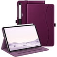 thumbnail image 1 of Fintie Case for Samsung Galaxy Tab S10 Lite/ S10 FE/ S9 FE 5G 10.9 Inch/Tab S9 11 Inch, Multi-Angle Viewing Protective Cover with Pocket, Auto Sleep/Wake, Purple, 1 of 8