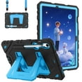 thumbnail image 1 of Fintie Case for Samsung Galaxy Tab S10 Lite/ S10 FE/ S9 FE 10.9 Inch/Tab S9 11 Inch, Fully-Body Rugged Heavy Duty Shockproof Protective Case with Kickstand & Shoulder Strap for Kids, Blue, 1 of 11