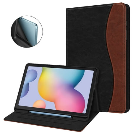 Fintie Case for Samsung Galaxy Tab S6 Lite 10.4 Inch 2024/2022/2020 with S Pen Holder, Multi-Angle Viewing Soft TPU Back Cover with Pocket Auto Wake/Sleep,Dual Color