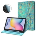thumbnail image 1 of Fintie Case for Samsung Galaxy Tab S6 Lite 10.4 Inch 2024/2022/2020 with S Pen Holder, Multi-Angle Viewing Soft TPU Back Cover with Pocket Auto Wake/Sleep,Shades of Blue, 1 of 8