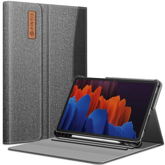 Fintie Case for Samsung Galaxy Tab S7 Plus 12.4 inch 2020 Model SM-T970/T975/T976 , Multiple Angle Portfolio Business Cover with Pocket Auto Sleep/Wake with S Pen Holder, Gray