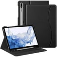 thumbnail image 1 of Fintie Case for Samsung Galaxy Tab S8 (2022) /Galaxy Tab S7 (2020) 11 Inch Model SM-X700/X706/T870/T875 with S Pen Holder, Multi-Angle Viewing Smart Stand Cover Auto Wake/Sleep with Pocket, Black, 1 of 8