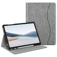 thumbnail image 1 of Fintie Case for Samsung Galaxy Tab S10 Plus 2024/ Tab S9 Plus 2023 12.4 Inch with S Pen Holder, Multi-Angle Viewing Smart Stand Back Cover with Pocket, Auto Wake/Sleep, Gray, 1 of 7