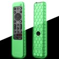 thumbnail image 1 of Fintie Case for Sony RMF-TX800U RMF-TX900U Voice Remote Control 2022, Honey Comb Lightweight Anti Slip Shockproof Silicone Protective Cover for Sony Ultra HD TV X80K X90K X95K Series, Green Glow, 1 of 9
