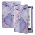 thumbnail image 1 of Fintie Case for 6" Kindle 11th Generation 2024/2022 Release - Book Style Folio Shockproof Cover with Auto Sleep/Wake, Lilac Marble, 1 of 7