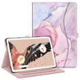 thumbnail image 1 of Fintie Case for Google Pixel Tablet 11 inch 2023 Release, Multi-Angle Viewing Protective Cover with Pencil Holder & Pocket, glittering marble, 1 of 10