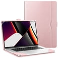 thumbnail image 1 of Fintie Case for MacBook Pro 16 Inch A2780/A2485/A2141 (2019/2020/2021/2022/2023 Release), Protective Folio Book Cover, Rose Gold, 1 of 7