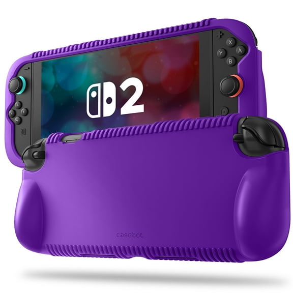 Fintie Case for Nintendo Switch 2 (2025) with Game Card Slots - Soft Silicone [Shock Proof] [Anti-Slip] Protective Cover with Ergonomic Grip Design