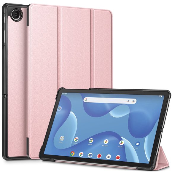 Fintie Case for Onn. 11" Tablet Pro (2023 Model No.100110027) - Folio Multi-Angle Viewing Tablet Cover for Onn. 11 inch Tablet, Rose Gold
