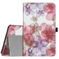 thumbnail image 1 of Fintie Case for Samsung Galaxy Tab A 8.0 2019 Without S Pen Model (SM-T290 Wi-Fi, SM-T295 LTE), Slim Vegan Leather Folio Stand Cover, Silk Flowers, 1 of 7