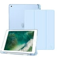 thumbnail image 1 of Fintie Case for iPad 9.7-inch 6th & 5th Gen - Translucent Frosted Back Shell Cover with Pencil Holder, 1 of 7