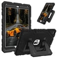 thumbnail image 1 of Fintie Case for iPad 6th Generation 2018 / 5th Gen 2017 / iPad Air 2 / iPad Air 1 (9.7 Inch), Fully-Body Rugged Heavy Duty Shockproof Protective Case with Built-in Kickstand, Black, 1 of 9