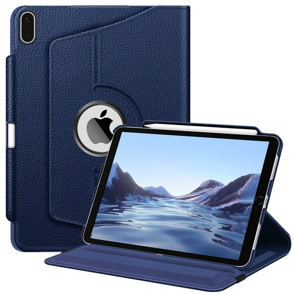 Fintie Case for iPad (A16) 11th Generation 11 Inch (2025), iPad 10th Generation 10.9 Inch (2022), 360 Degree Rotating Protective Stand Cover with Pencil Holder, Navy