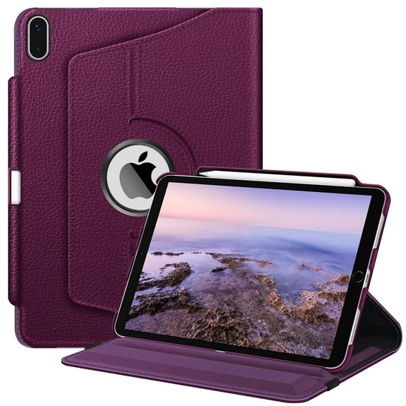 Fintie Case for iPad (A16) 11th Generation 11 Inch (2025), iPad 10th Generation 10.9 Inch (2022), 360 Degree Rotating Protective Stand Cover with Pencil Holder, Purple
