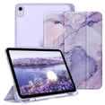 thumbnail image 1 of Fintie Case for iPad (A16) 11th Generation Case 2025, iPad 10th Generation Case 2022, Slim Shell Hard Translucent Frosted Back Stand Cover with Pencil Holder, Auto Sleep/Wake, Lilac Marble, 1 of 11