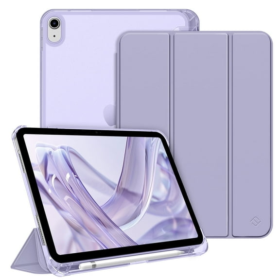Fintie Case for iPad (A16) 11th Generation Case 2025, iPad 10th Generation Case 2022, Slim Shell Hard Translucent Frosted Back Stand Cover with Pencil Holder, Auto Sleep/Wake, Lilac Purple