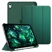Fintie Case for iPad (A16) 11th Generation Case 2025, iPad 10th Generation Case 2022, Slim Shell Hard Translucent Frosted Back Stand Cover with Pencil Holder, Auto Sleep/Wake, Brushed Midnight Green