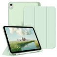 thumbnail image 1 of Fintie Case for iPad (A16) 11th Generation Case 2025, iPad 10th Generation Case 2022, Slim Shell Hard Translucent Frosted Back Stand Cover with Pencil Holder, Auto Sleep/Wake, Green, 1 of 11