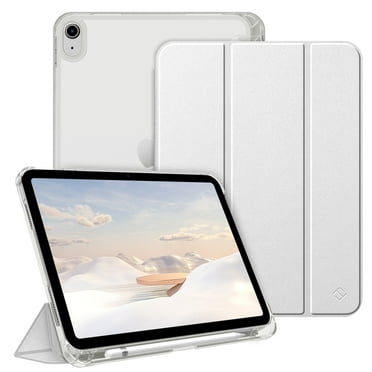 Fintie Case for iPad (A16) 11th Generation Case 2025, iPad 10th Generation Case 2022, Slim Shell Hard Translucent Frosted Back Stand Cover with Pencil Holder, Auto Sleep/Wake, Silver
