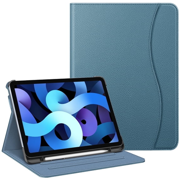Fintie Case for iPad Air 11-inch M4/M3/M2 (2026/2025/2024), iPad Air 5th/4th Generation (2022/2020) 10.9 Inch, Multi-Angle Viewing Protective Cover with Pencil Holder & Pocket, Auto Sleep/Wake