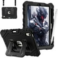 thumbnail image 1 of Fintie Case for iPad Mini 7th Generation (A17 Pro) 2024 / iPad Mini 6 2021, Fully-Body Rugged Heavy Duty Shockproof Protective Case with Kickstand for Kids, Black, 1 of 9