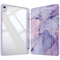 thumbnail image 1 of Fintie Clear Case for Samsung Galaxy Tab S12 Plus 12.6 Inch 2026, Transparent Back Shell, Viewing & Typing Angles, Shockproof, S Pen Holder, Auto Wake/Sleep, Lilac Marble, 1 of 11