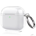 thumbnail image 1 of Fintie Clear Case for AirPods 4 (2024) – Shockproof Protective Cover with Keychain, Supports Wireless Charging, Anti-Lost Design (Crystal Clear), 1 of 9