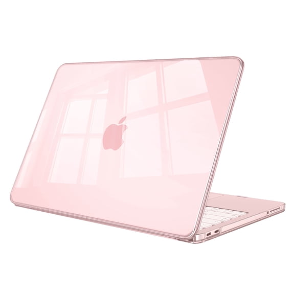 Fintie Clear Case for MacBook Neo 13" (A3404, 2026), Ultra‑Thin Snap‑On Hard Shell Cover for MacBook Neo 13" with A18 Pro Chip, Crystal Blush