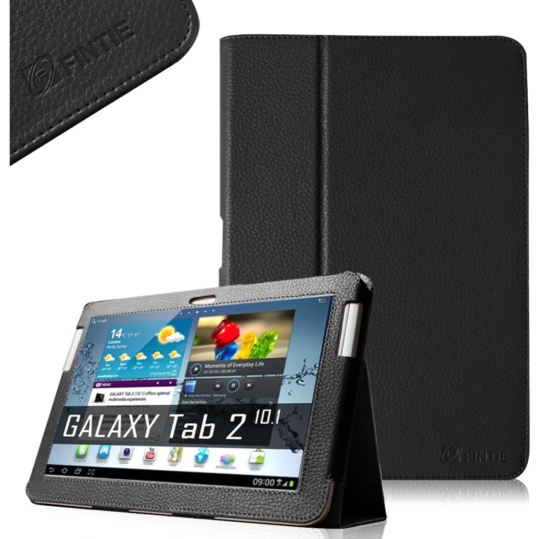 Fintie ESD0001 Carrying Case (Folio) For 10.1" Tablet, Black - Walmart.com