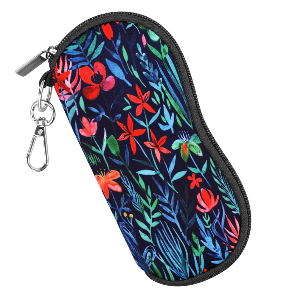 Fintie Eyeglasses Sunglasses Case with Carabiner Hook, Ultra Light Portable  Anti-scratch Soft Travel Bag 