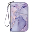 thumbnail image 1 of Fintie Family Passport Holder, RFID Blocking Travel Document Organizer Clutch Bag for Women and Men,Lilac Marble, 1 of 7