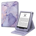 thumbnail image 1 of Fintie Flip Case for 6" Kindle 11th Generation 2024/2022 Release - Slim Vertical Multi-Viewing Flip Protective Cover with Auto Wake/Sleep, Lilac Marble, 1 of 7