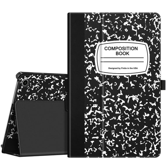 Fintie Folio Case for Amazon Fire Max 11 Tablet (13th Generation, 2023 Release) - Premium Vegan Leather Thin Folding Stand Cover with Auto Sleep/Wake, Composition Book