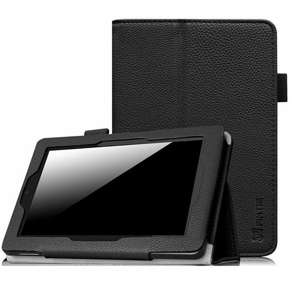 Fintie Folio Case for Fire HD 7 Tablet (2014 Oct Release) - Slim Fit Leather Standing Protective Cover with Auto Sleep/Wake Feature (Will Only Fit Fire HD 7 4th Generation 2014 Model), Black