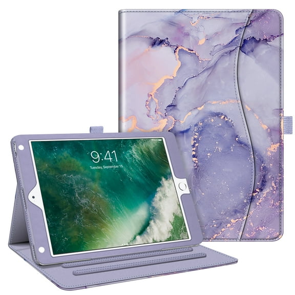 Fintie Folio Case with Pocket for iPad 9.7 2018 2017 / iPad Air 2 / iPad Air 1 - [Corner Protection] Multi-Angle Viewing Cover w/ Auto Wake/Sleep for iPad 6th / 5th Generation