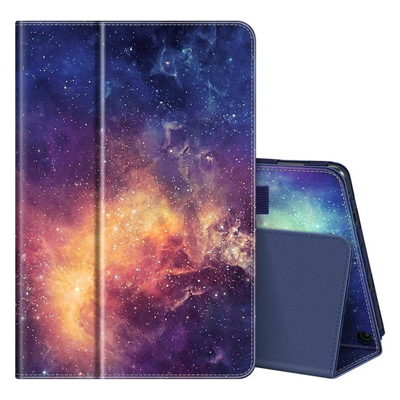 Fintie Folio Case for Fire HD 10 and 10 Plus Tablet (13th/11th Generation, 2023/2021 Release, Slim Fit Standing Cover with Auto Sleep / Wake, Galaxy
