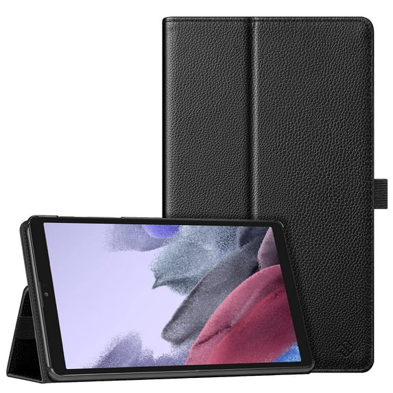Fintie Folio Case for Samsung Galaxy Tab A7 Lite 8.7 inch 2021 Model (SM-T220/T225/T227), Slim Fit Premium Vegan Leather Stand Cover, Black
