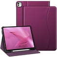thumbnail image 1 of Fintie Folio Case for iPad Pro 13-inch (M4) 2024, Multi-Angle Viewing Protective Stand Cover with Pencil Holder & Pocket, Auto Sleep/Wake, Purple, 1 of 11