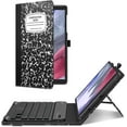 thumbnail image 1 of Fintie Folio Keyboard Case for Samsung Galaxy Tab A7 Lite 8.7 inch 2021 Model (SM-T220/T225/T227), Premium Vegan Leather Smart Stand Back Cover w/Removable Wireless Bluetooth Keyboard, Composition, 1 of 7