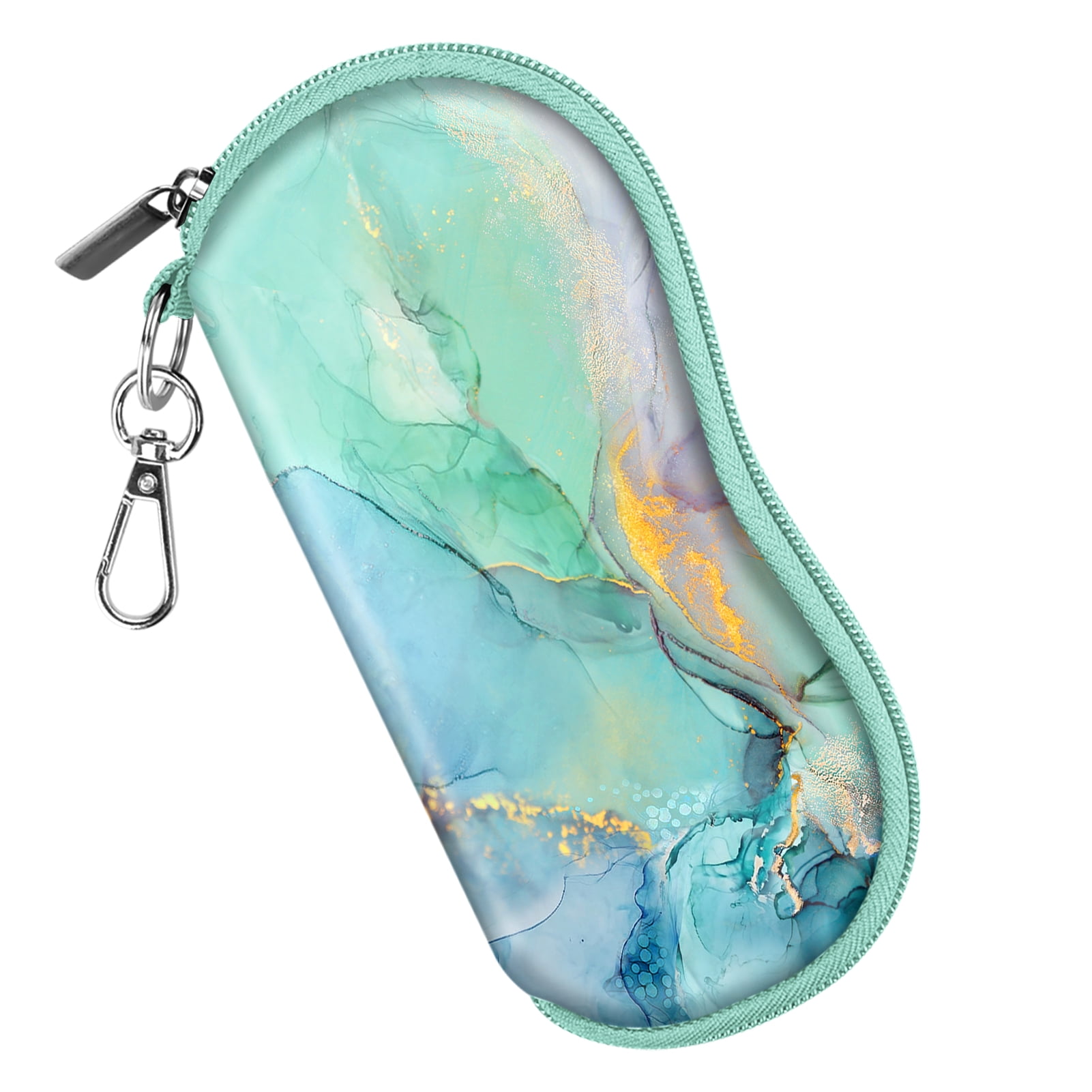Seashell Soft Fabric Glasses Case Slip on Spectacles Case in Blue